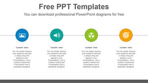 Modèle Powerpoint gratuit pour la diapositive circulaire