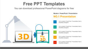 3D 打印機的免費 Powerpoint 模板