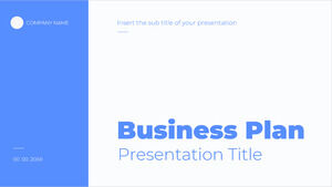 商業計劃書佈局的免費PowerPoint模板