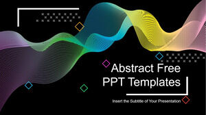 Free Powerpoint Template for Abstract Black Background