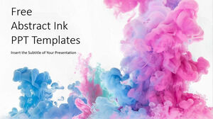 Free Powerpoint Template for Pink Color Drop