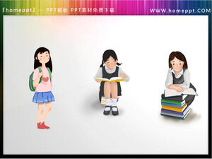 Materiale illustrativo PPT per insegnanti e studenti di cartoni animati 5