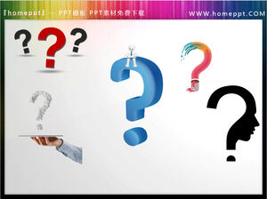 30 exquisite and practical question mark PPT materials