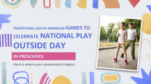 유치원 밖에서 전국 놀이를 기념하는 전통적인 남미 게임
