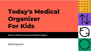 Organizador médico de hoje para crianças