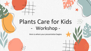 어린이를 위한 식물 관리 워크숍