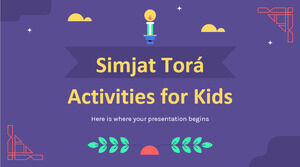 Atividades Simjat Tora para crianças