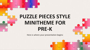 Puzzle Pieces Style Minitheme für Pre-K