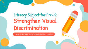 Assunto de alfabetização para pré-escola: fortalecer a discriminação visual