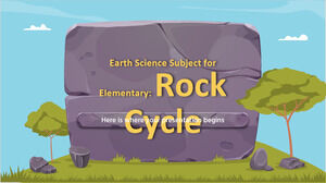 Sujet de sciences de la Terre pour le primaire : Cycle des roches