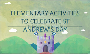 聖アンドリューの日を祝うための小学校の活動