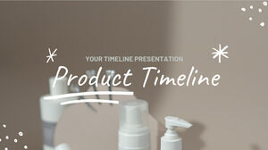 产品时间表。 免费PPT模板和谷歌幻灯片主题