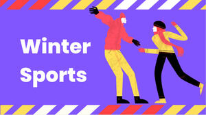 Wintersport. Kostenlose PPT-Vorlage und Google Slides-Design
