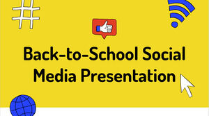 Снова в школу в социальных сетях. Бесплатный шаблон PPT и тема Google Slides