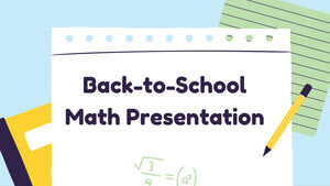 回到学校数学。 免费PPT模板和谷歌幻灯片主题