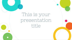 Cercuri colorate. Șablon PowerPoint gratuit și temă Google Slides