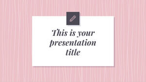Pola Merah Muda yang Indah. Template PowerPoint Gratis & Tema Google Slide
