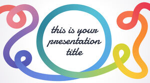 レインボーライン。 無料の PowerPoint テンプレートと Google スライドのテーマ。