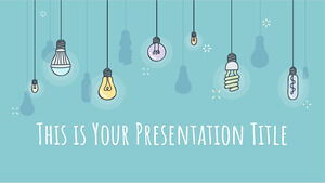 Lampadine colorate. Modello PowerPoint gratuito e tema Presentazioni Google.
