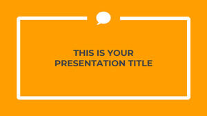 Professionista Arancio. Modello PowerPoint gratuito e tema Presentazioni Google