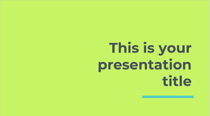 Soğuk Neon Yeşili. Ücretsiz PowerPoint Şablonu ve Google Slaytlar Teması