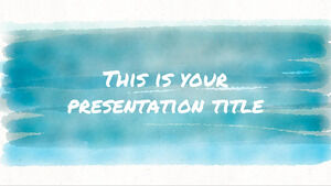 สีน้ำที่มีสีสัน เทมเพลต PowerPoint ฟรี & ธีม Google สไลด์