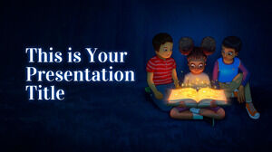 Reading is Magical. Free PowerPoint Template & Google Slides Theme