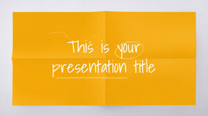 Papel colorido. Plantilla gratuita de PowerPoint y tema de Google Slides