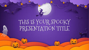 Wesołego Halloween. Darmowy szablon PowerPoint i motyw Prezentacji Google