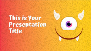 Colorful Monsters. Free PowerPoint Template & Google Slides Theme