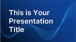 Datenpartikel. Kostenlose PowerPoint-Vorlage und Google Slides-Design