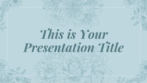Стильные цветы. Бесплатный шаблон PowerPoint и тема Google Slides