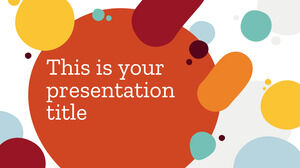 Креативные капли. Бесплатный шаблон PowerPoint и тема Google Slides