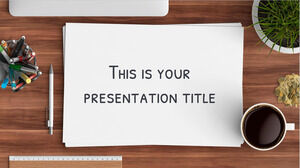 Birou fotografic. Șablon PowerPoint gratuit și temă Google Slides