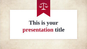Direito Formal e Justiça. Modelo de PowerPoint gratuito e tema do Apresentações Google