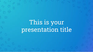 Çalışma Simgesi Deseni. Ücretsiz PowerPoint Şablonu ve Google Slaytlar Teması