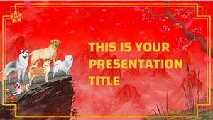 Chiński Nowy Rok (Pies). Darmowy szablon PowerPoint i motyw Prezentacji Google