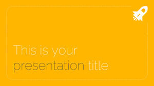 Modernes Gelb. Kostenlose PowerPoint-Vorlage und Google Slides-Design