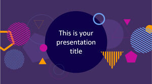 Фиолетовый геометрический. Бесплатный шаблон PowerPoint и тема Google Slides