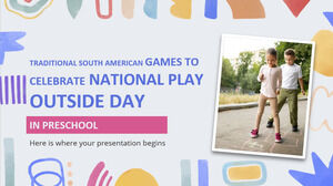 Tradycyjne południowoamerykańskie gry z okazji zabawy narodowej poza dniem w przedszkolu