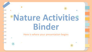 Nature Activities Binder
