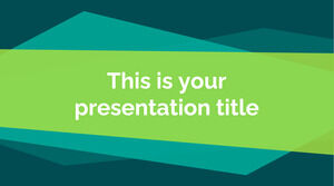 Green Geometric. Free PowerPoint Template & Google Slides Theme