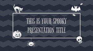 Lindo Halloween. Plantilla gratuita de PowerPoint y tema de Google Slides