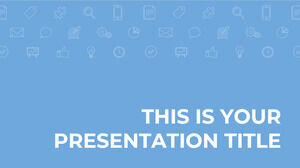 Blaues Unternehmen. Kostenlose PowerPoint-Vorlage und Google Slides-Design