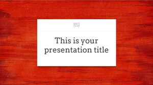 Criativo Vermelho. Modelo de PowerPoint gratuito e tema do Apresentações Google
