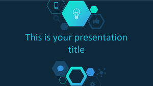 Technologia sześciokątna Darmowy szablon PowerPoint i motyw prezentacji Google Biznes