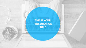 Biru Profesional. Template PowerPoint Gratis & Tema Google Slide
