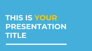 Perusahaan Biru & Kuning. Template PowerPoint Gratis & Tema Google Slide