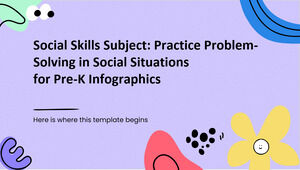 Sujet de compétences sociales : Pratiquer la résolution de problèmes dans des situations sociales pour l'infographie pré-K