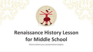 Renaissance-Geschichtsunterricht für die Mittelschule